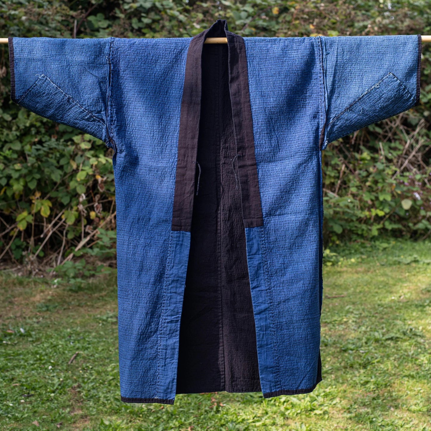 NORAGI Kimono - Sashiko Stitched Indigo Worker Jacket