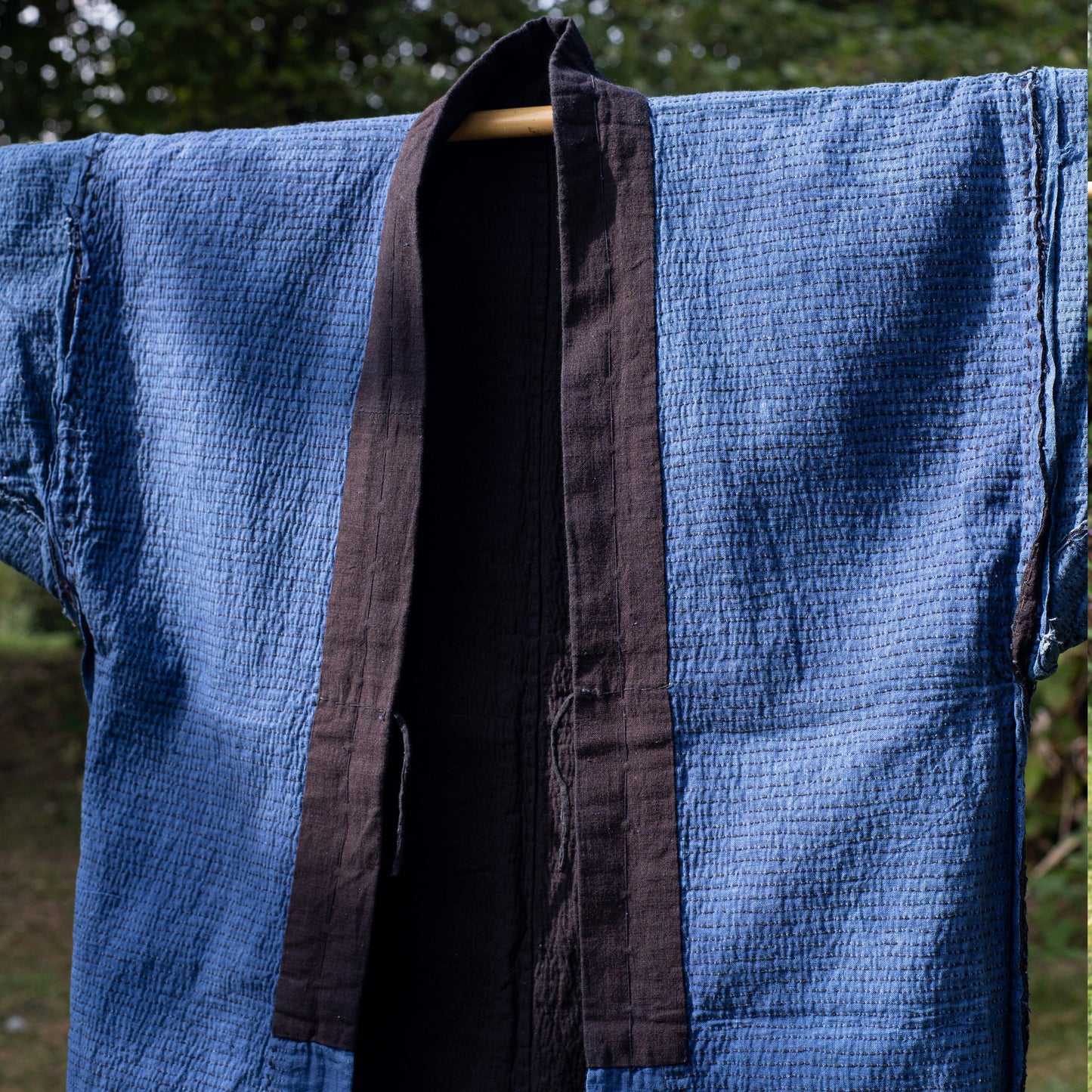 NORAGI Kimono - Sashiko Stitched Indigo Worker Jacket