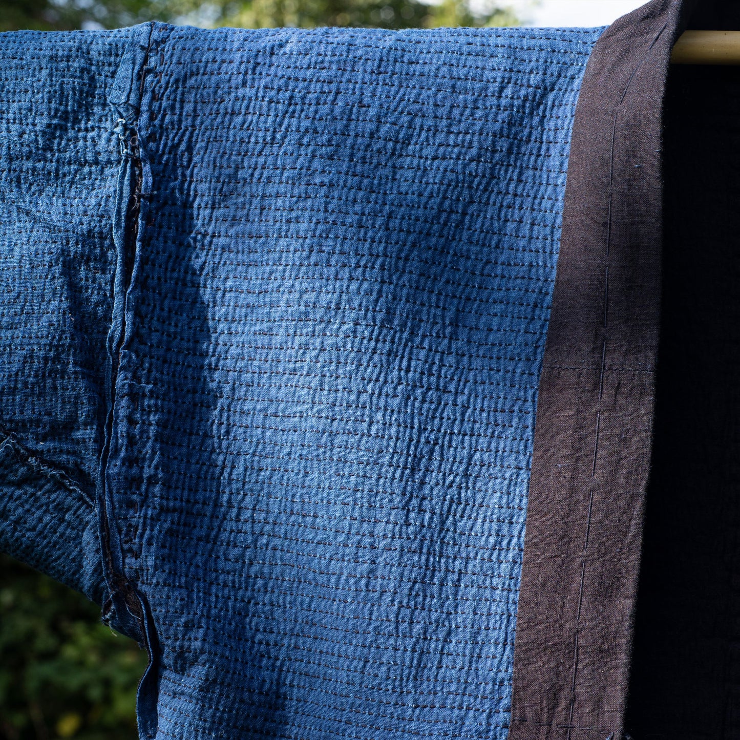 NORAGI Kimono - Sashiko Stitched Indigo Worker Jacket