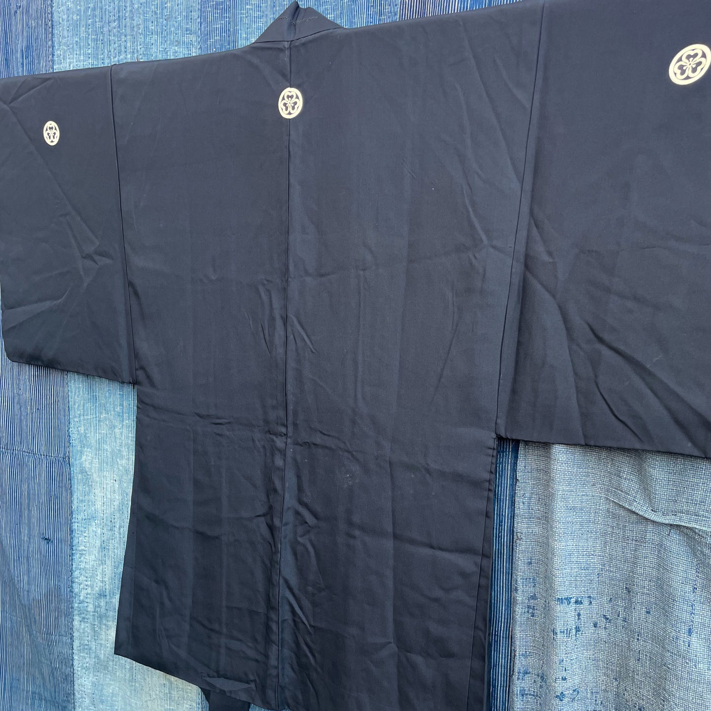 HAORI Kimono - Black Waterfall & Mountain