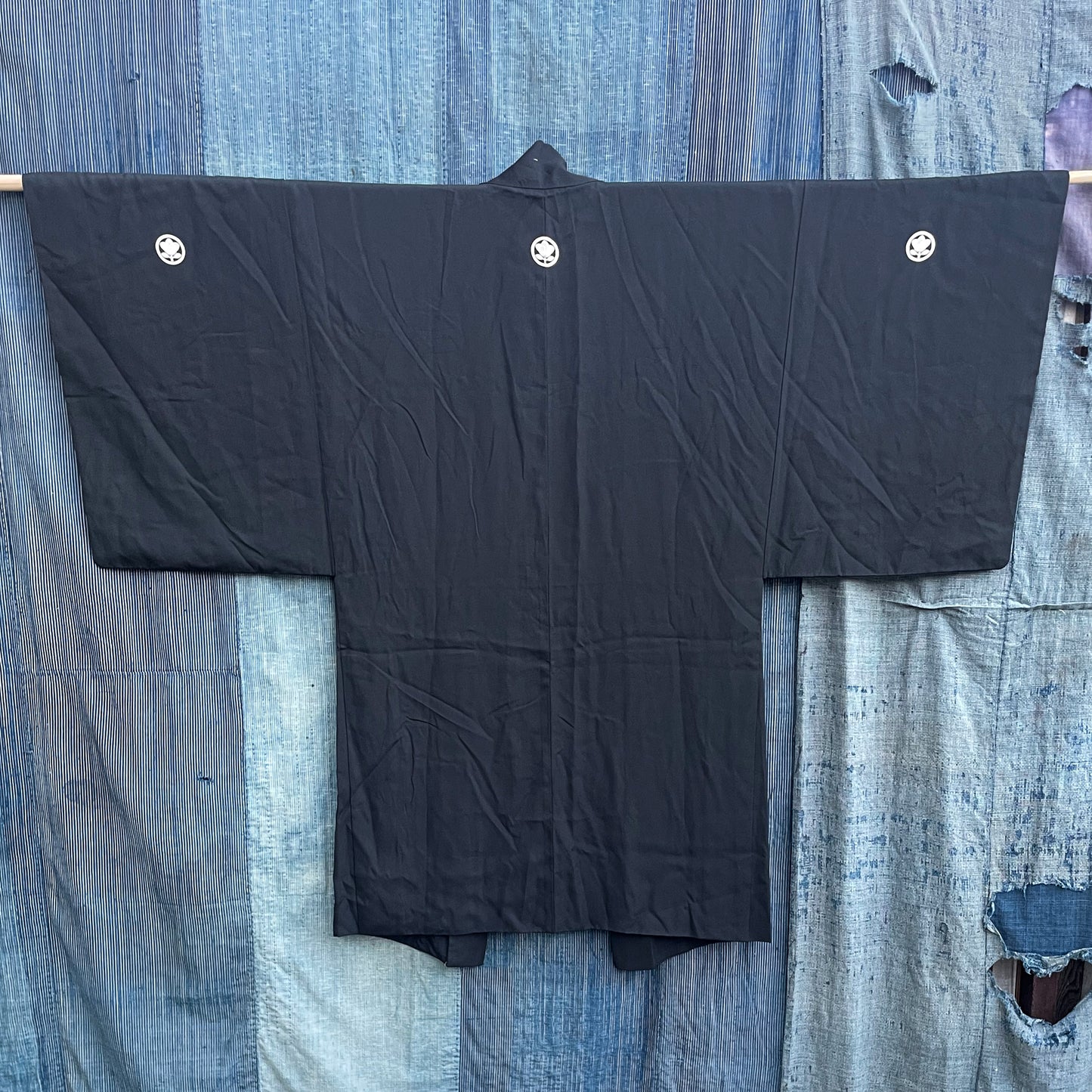 HAORI Kimono - Black Painted Samurai