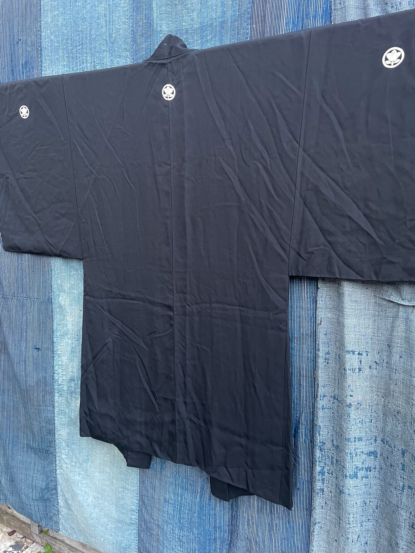 HAORI Kimono - Black Painted Samurai