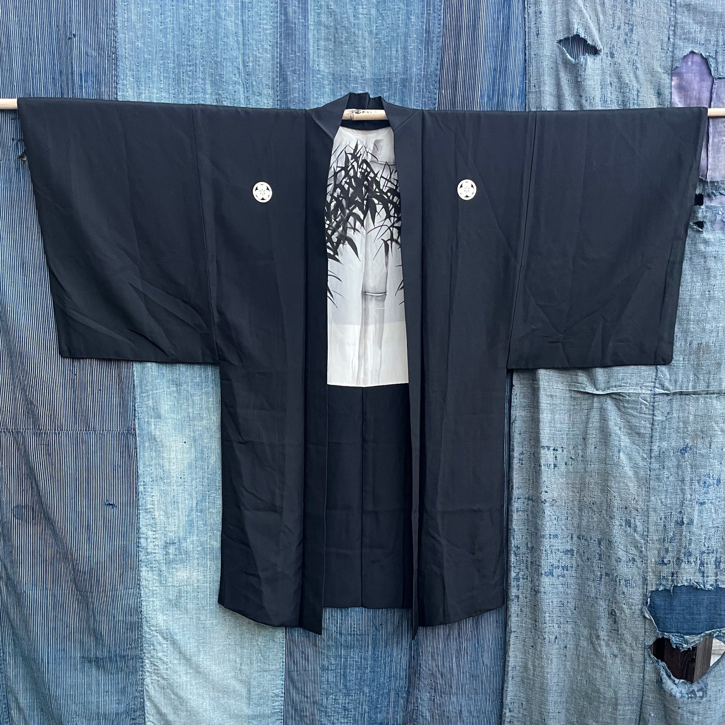 HAORI Kimono - Black Bamboo Forest