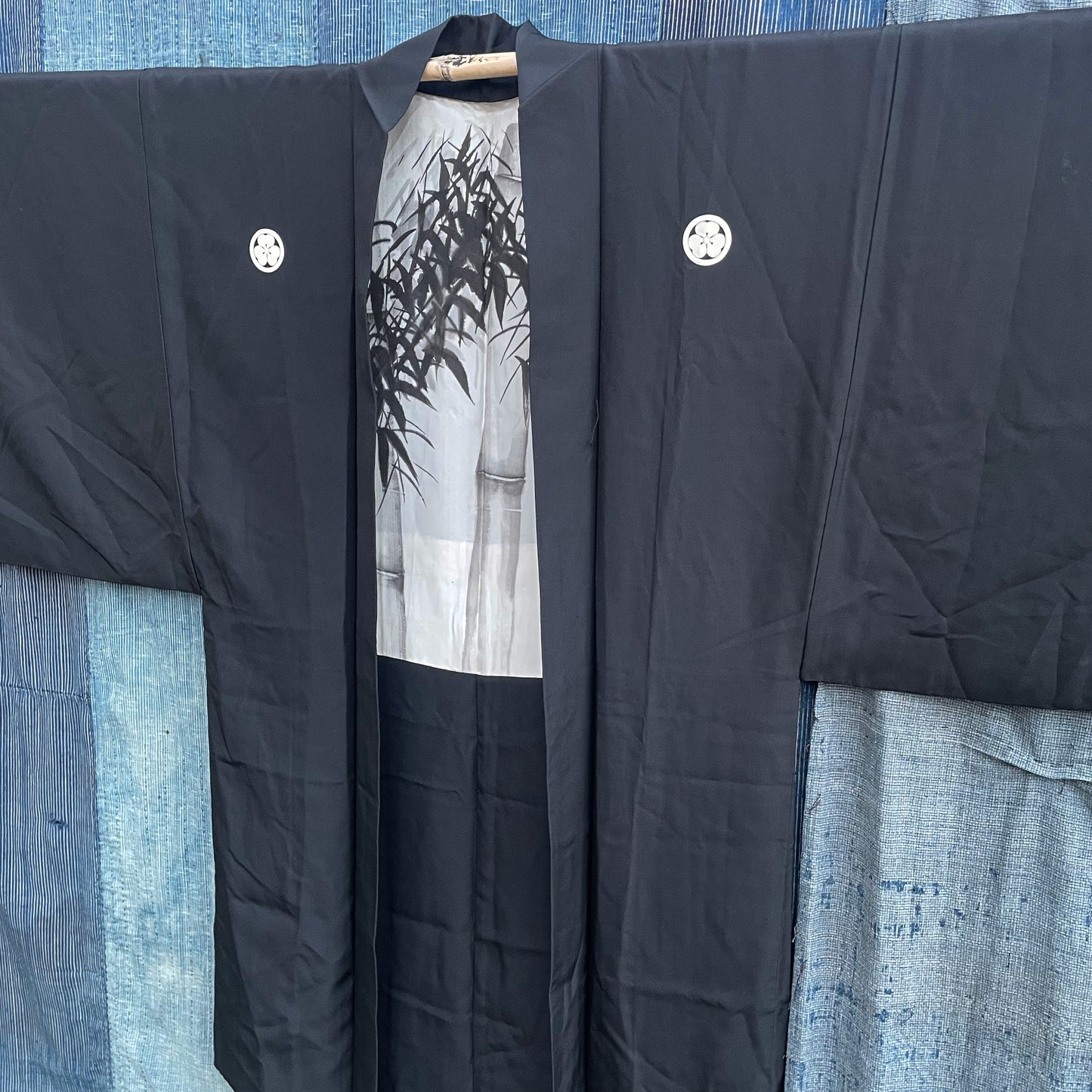 HAORI Kimono - Black Bamboo Forest