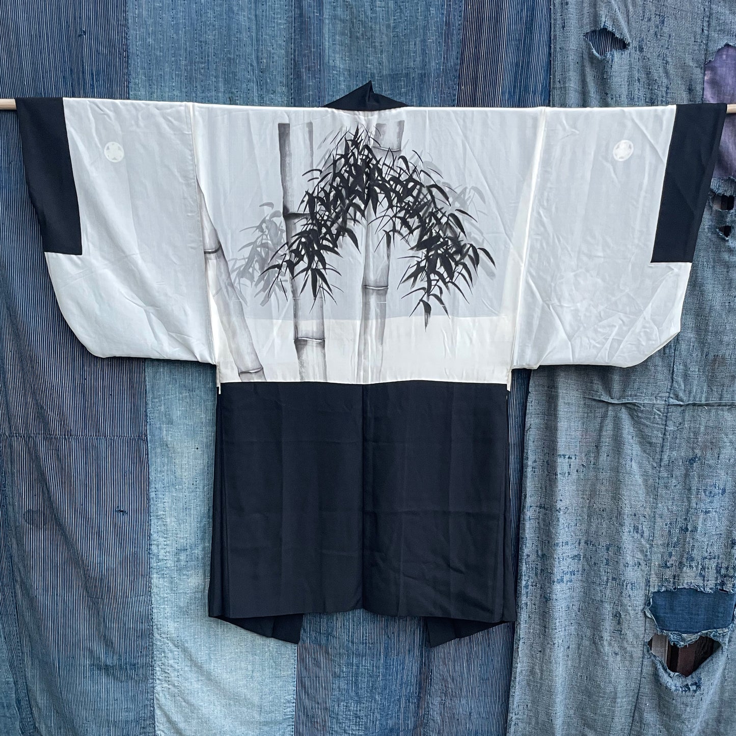 HAORI Kimono - Black Bamboo Forest