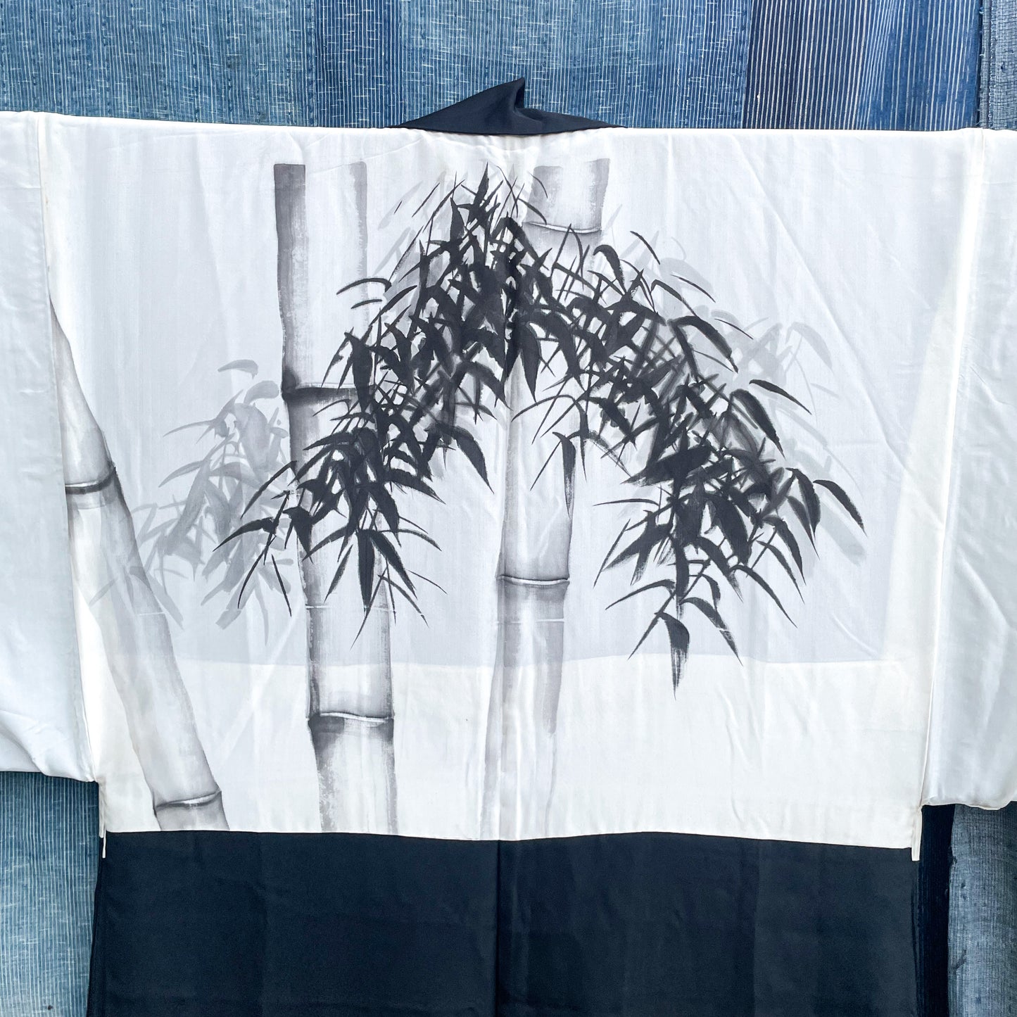 HAORI Kimono - Black Bamboo Forest