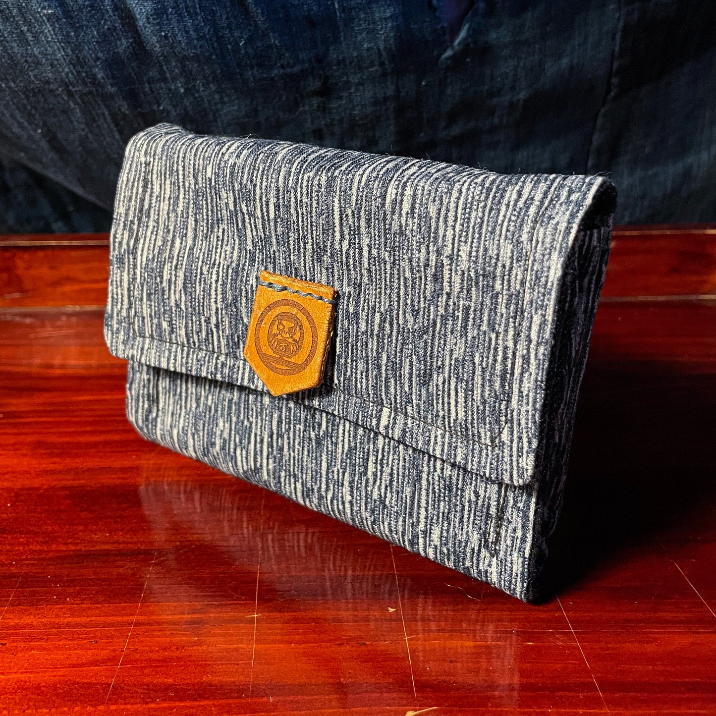 Daruma Furugi Fabric Wallet - Japanese kimono fabric