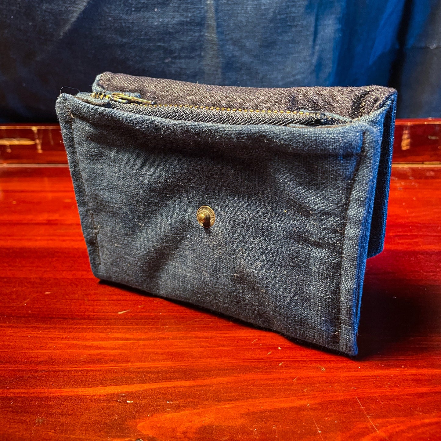 Daruma Furugi Fabric Wallet - Japanese indigo fabric