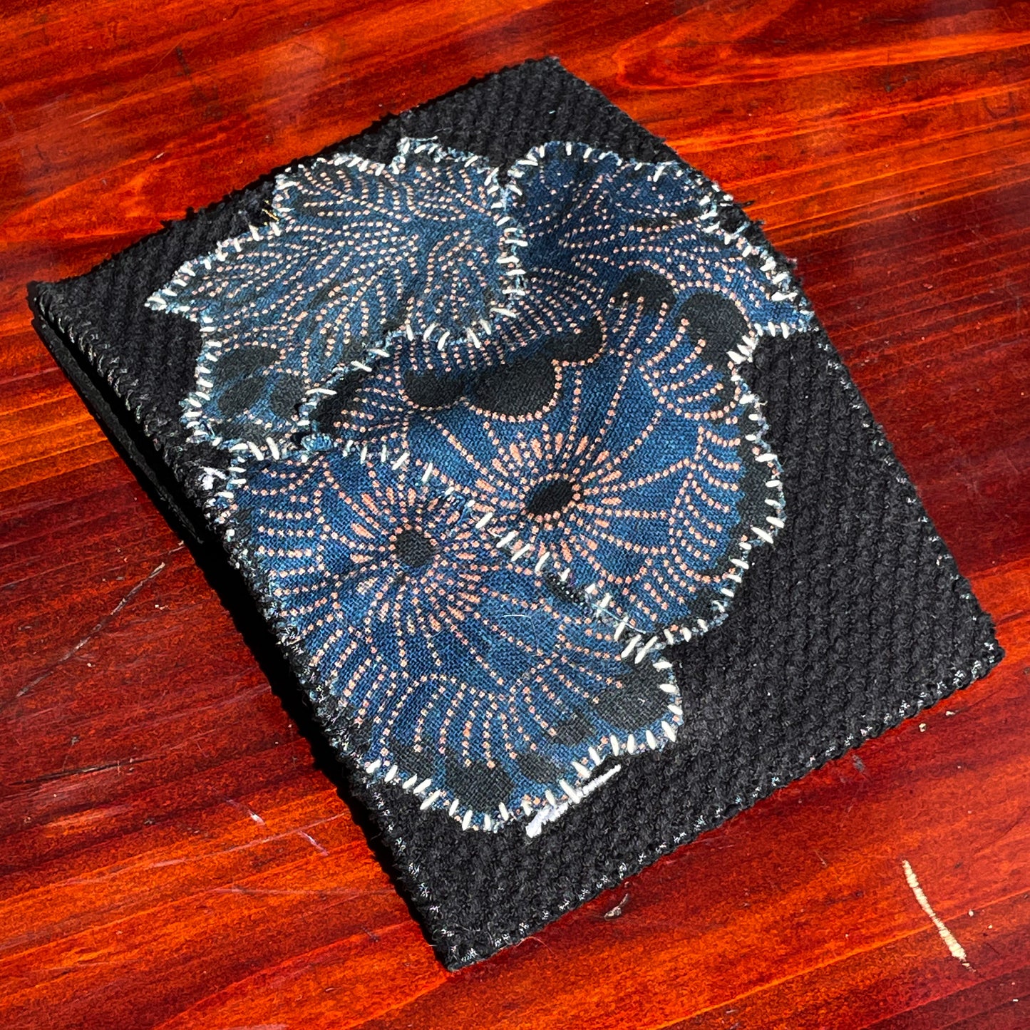 Homemade Wallet Sashiko Katazome and Kendo Fabric