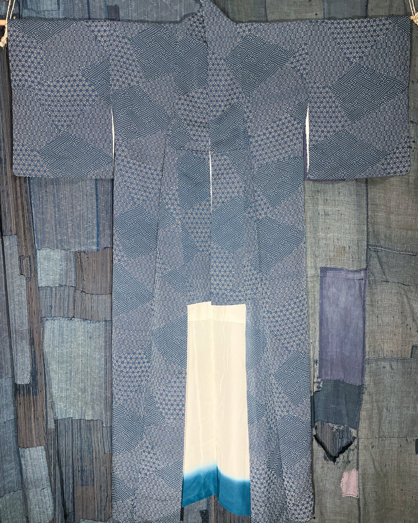 Woman's Kimono - The Elegance of Indigo Sashiko