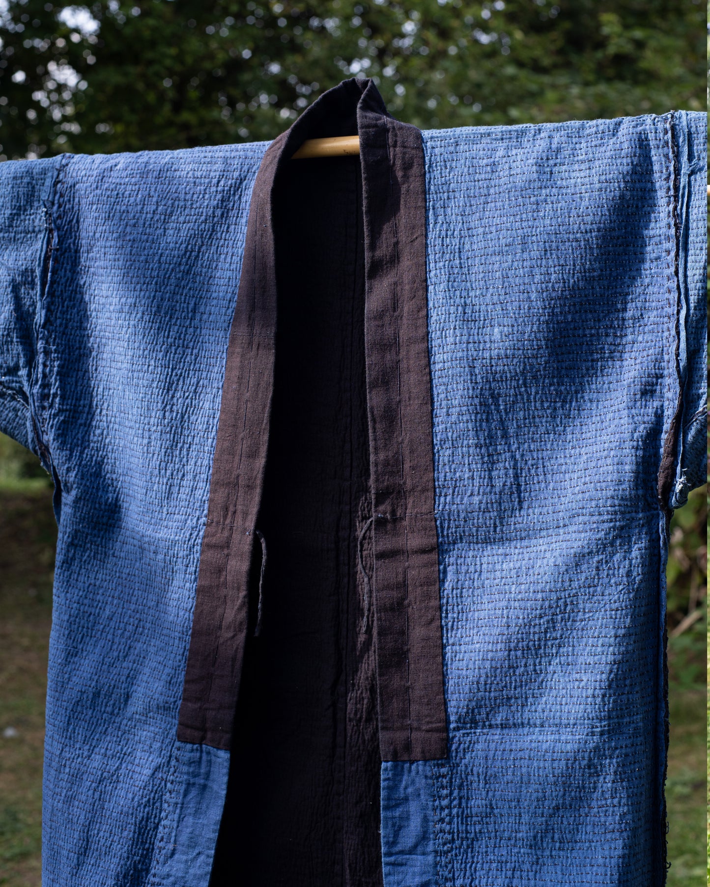 NORAGI Kimono - Sashiko Stitched Indigo Worker Jacket