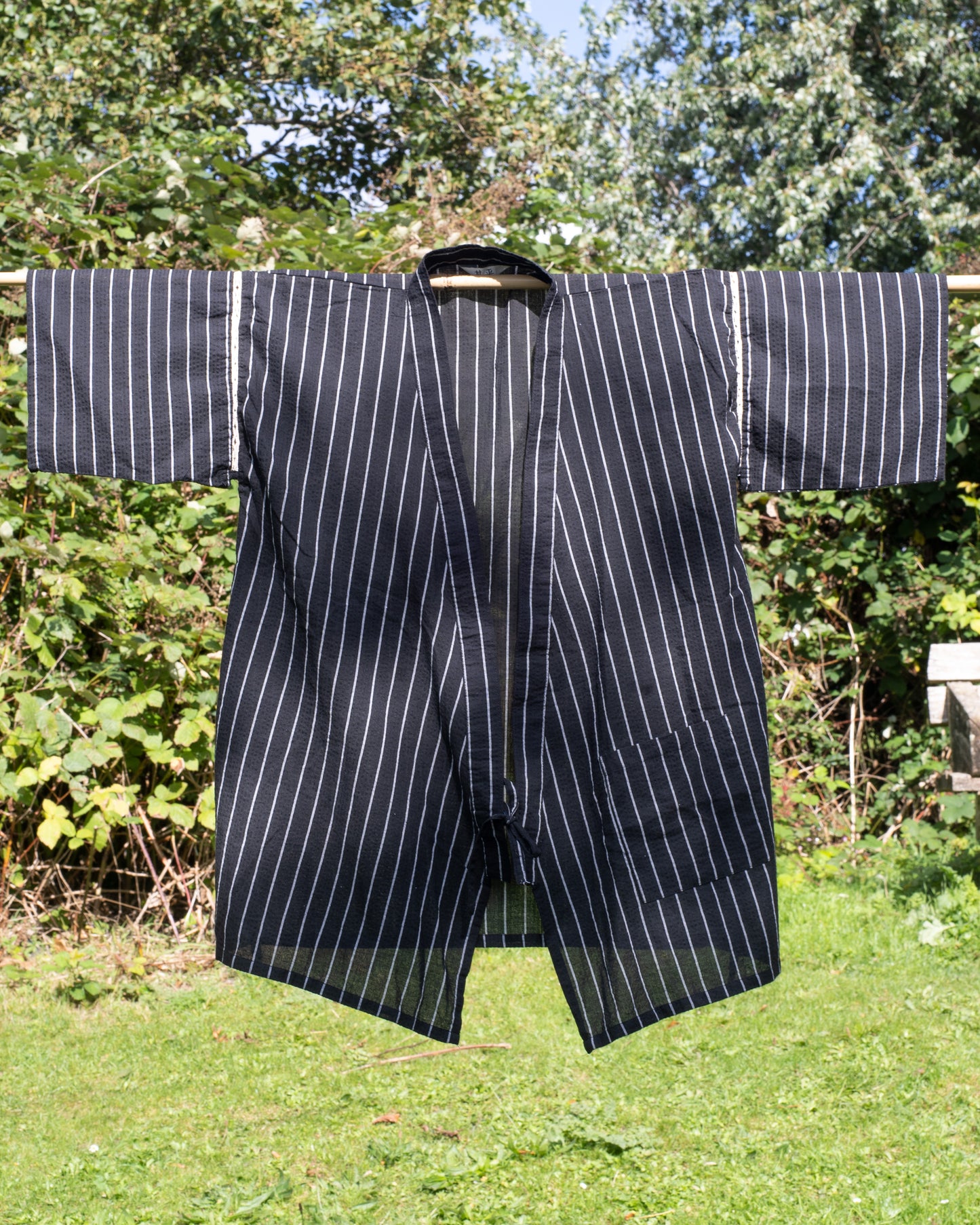 JINBEL Kimono - Summer Striped Pattern Jacket