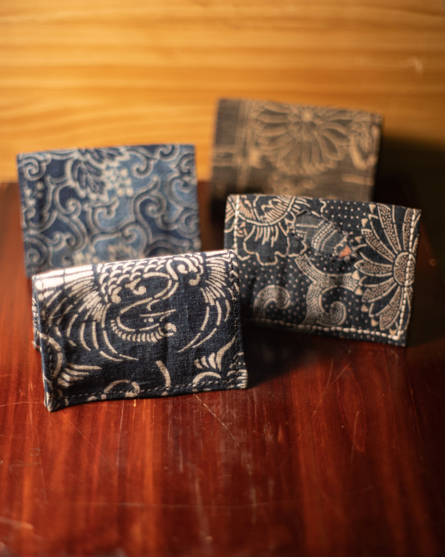 Wallet - Japanese Antique Fabric - Katazome