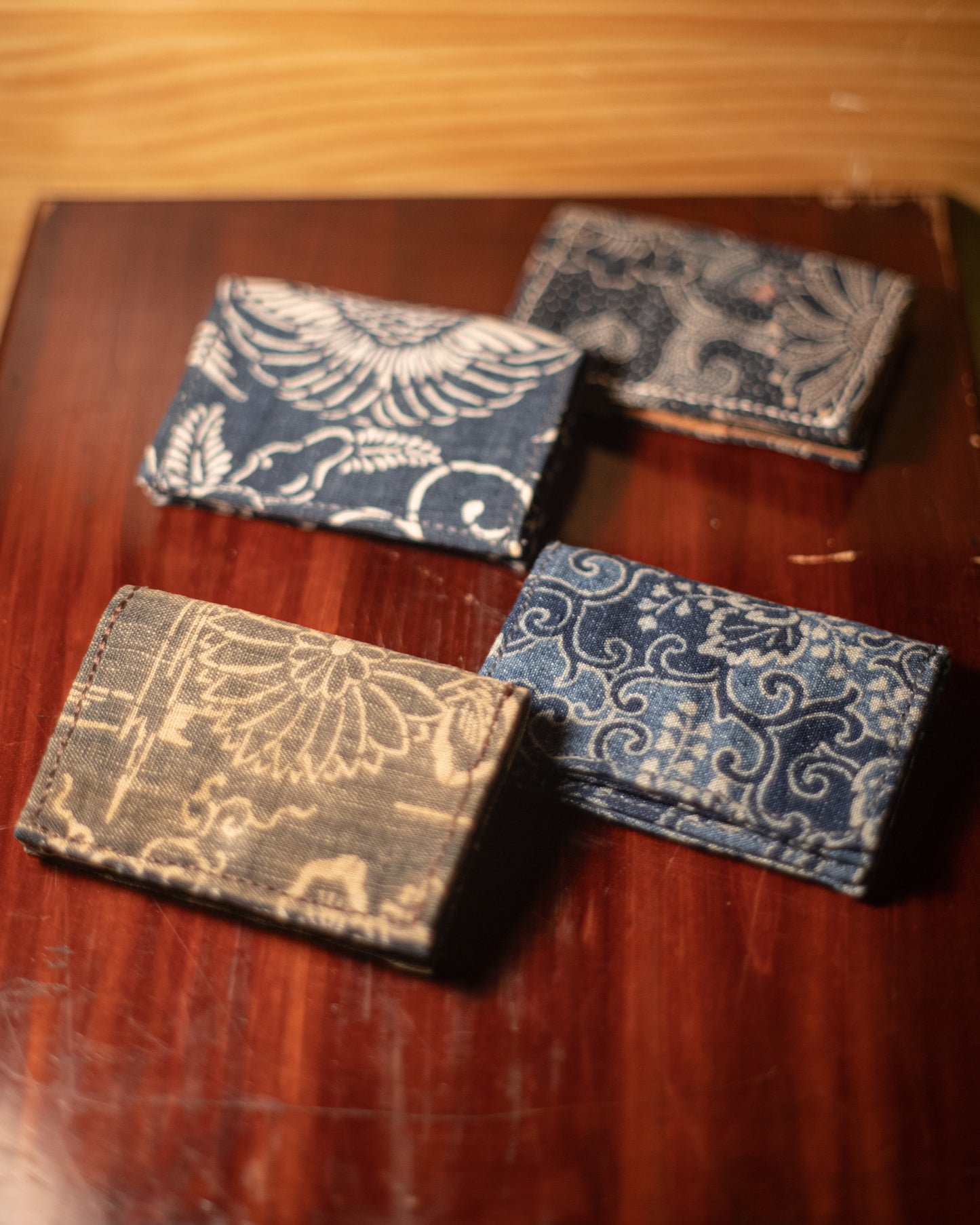 Wallet - Japanese Antique Fabric - Katazome