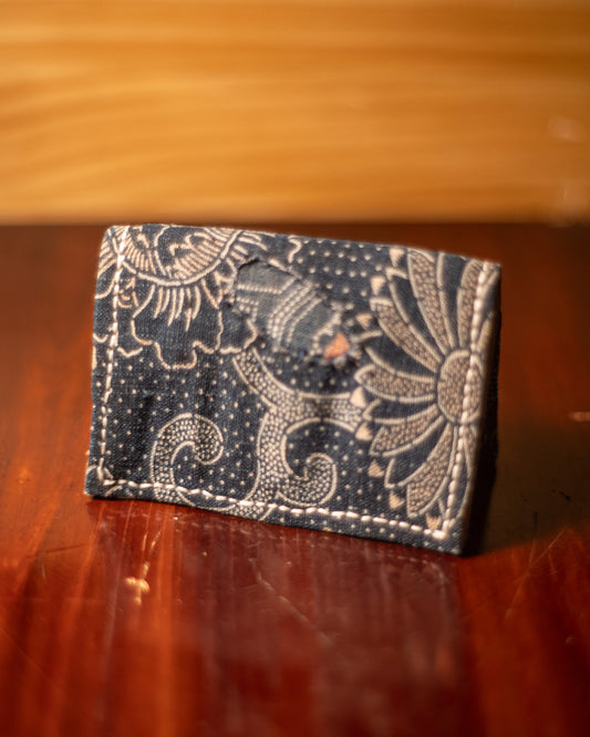 Wallet - Japanese Antique Fabric - Katazome