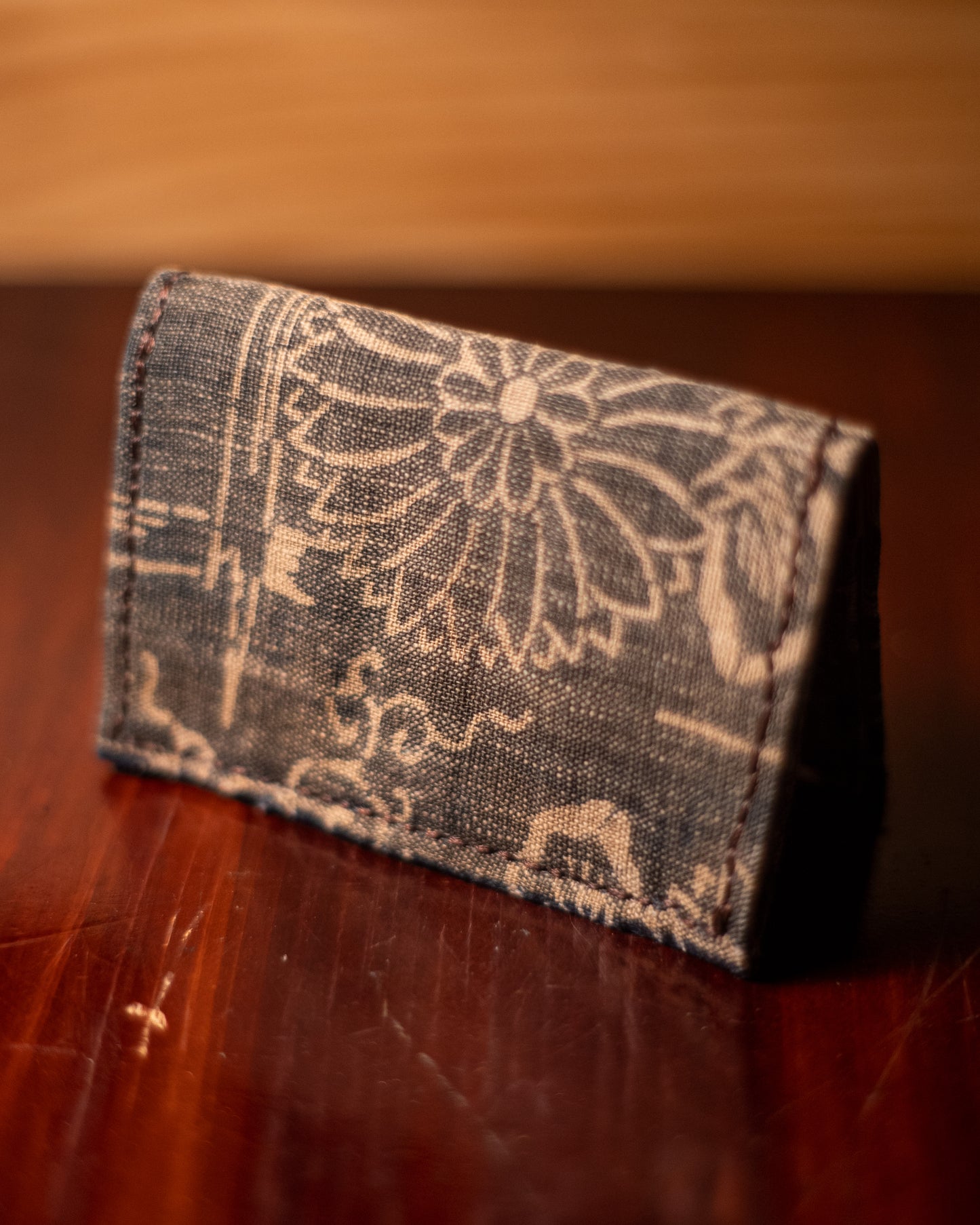 Wallet - Japanese Antique Fabric - Katazome