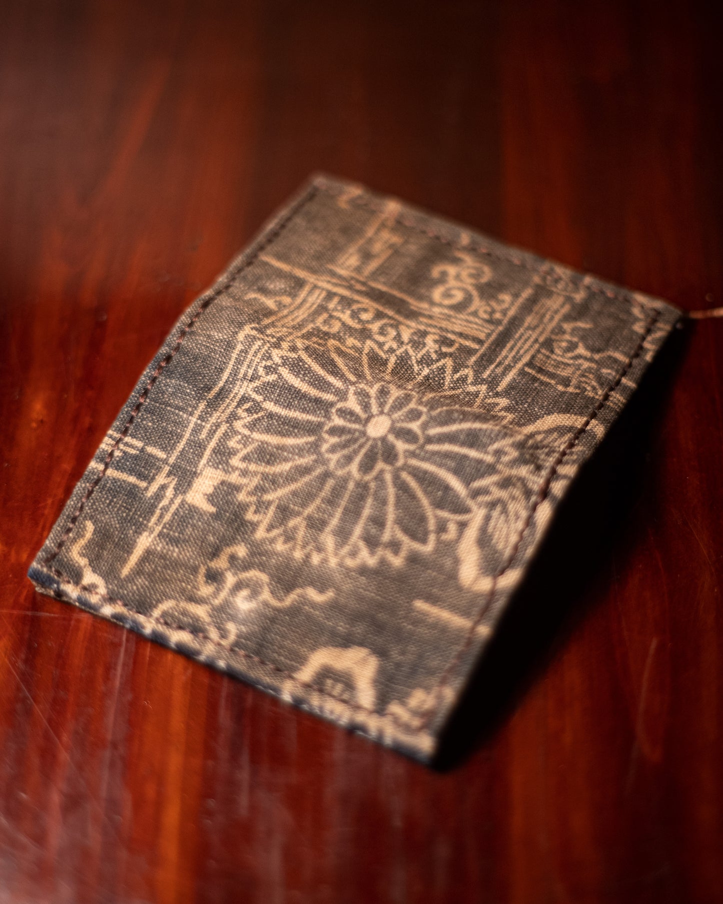 Wallet - Japanese Antique Fabric - Katazome