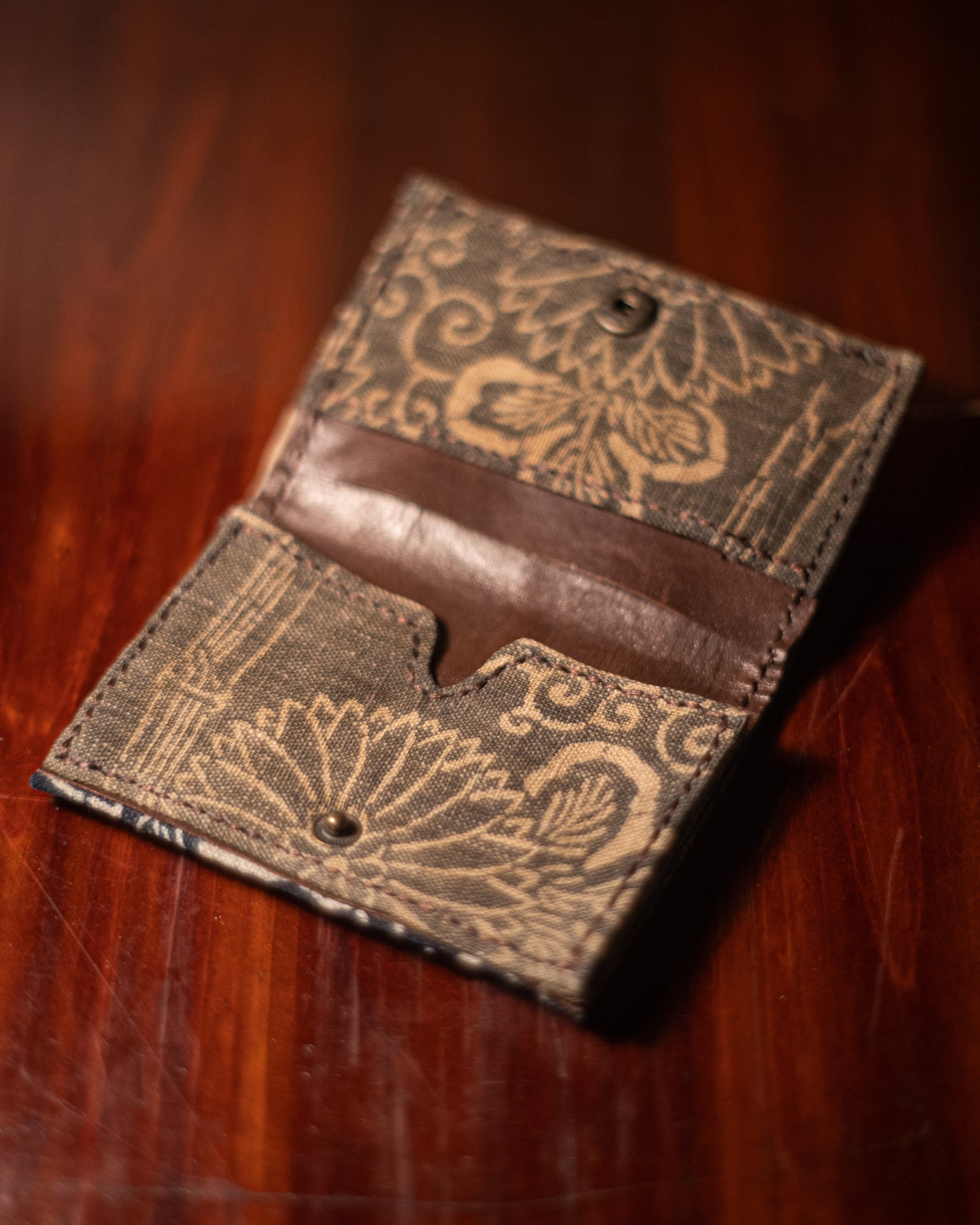 Wallet - Japanese Antique Fabric - Katazome