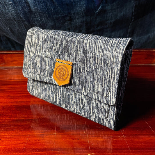 Daruma Furugi Fabric Wallet - Japanese kimono fabric