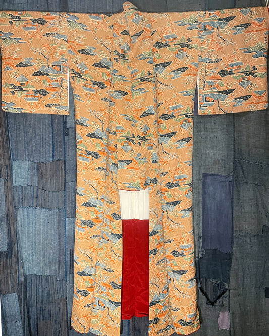Woman's Kimono - Rural Landscape Story